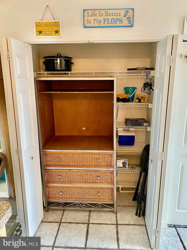 view of closet