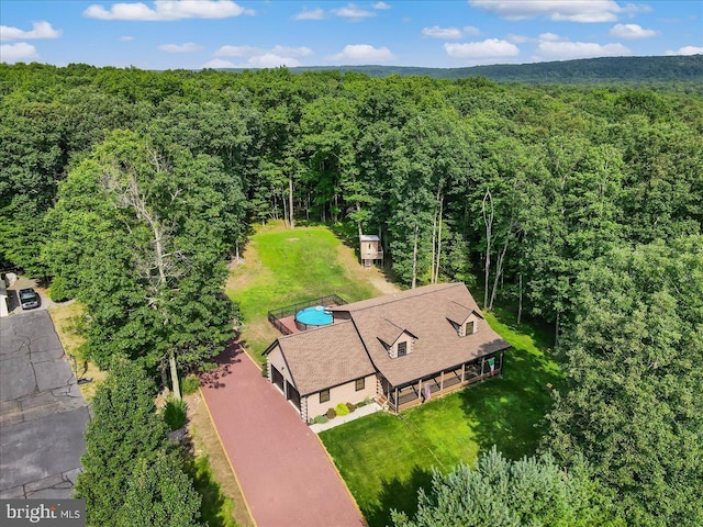 birds eye view of property