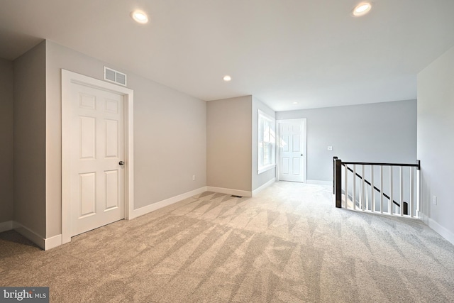 view of carpeted empty room