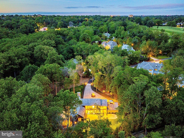 607 W Gravers Ln, Philadelphia, PA 19118 - aerial view of property and surrounding area with a forest