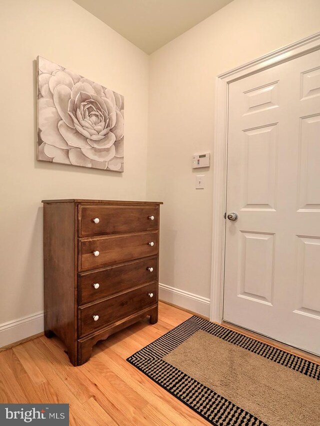 interior space featuring light hardwood / wood-style flooring