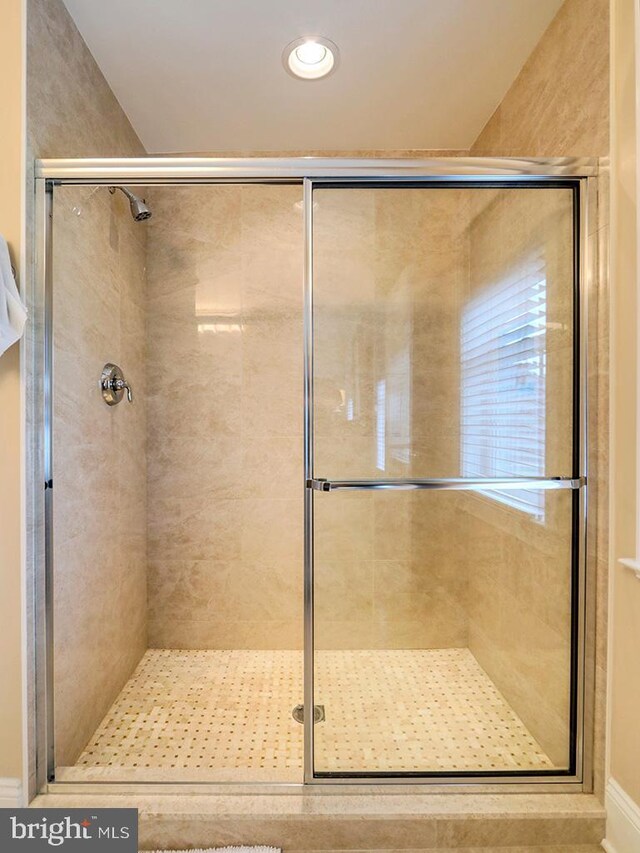 bathroom with walk in shower