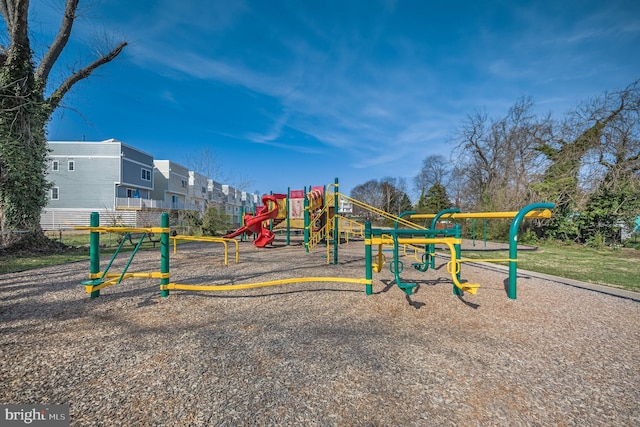 view of jungle gym