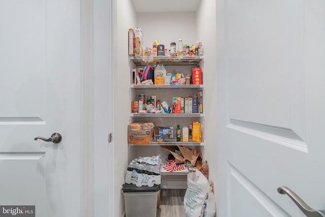 view of pantry