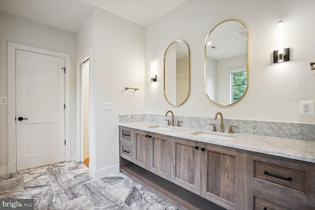 bathroom featuring vanity