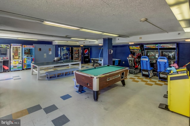 rec room with pool table