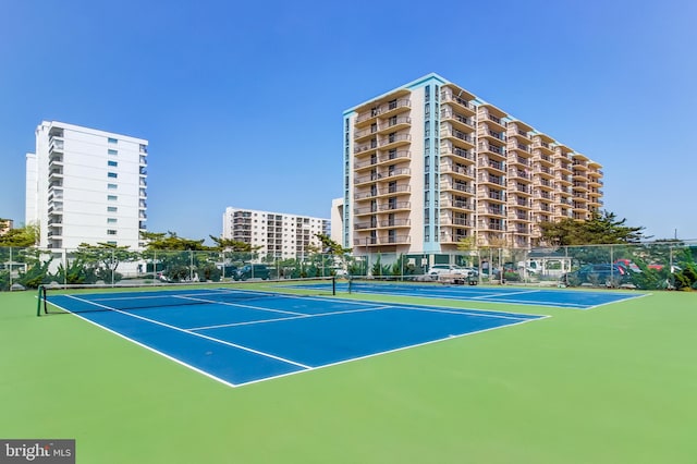 view of tennis court