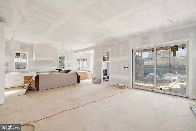 view of unfurnished living room