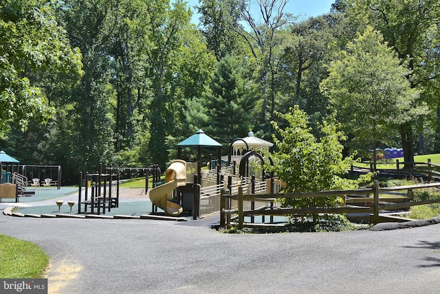 view of play area