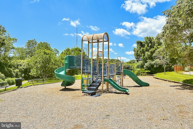 view of play area