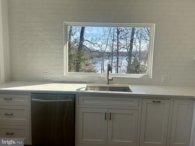 kitchen featuring a sink and stainless steel dishwasher