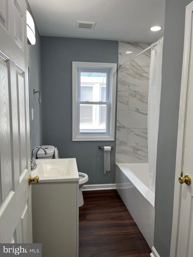 unfurnished room featuring dark hardwood / wood-style floors