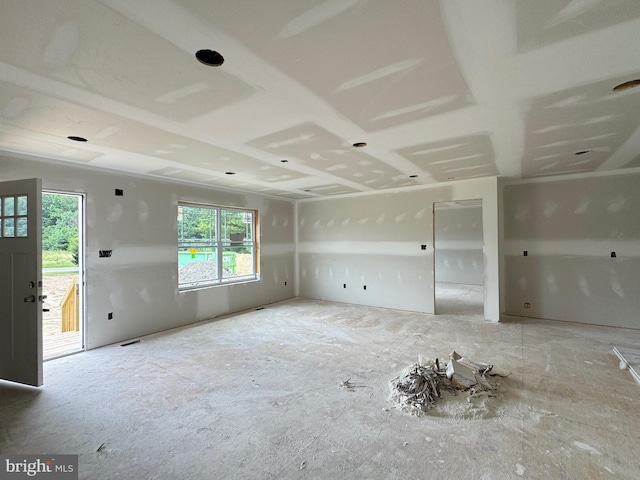 view of unfurnished living room