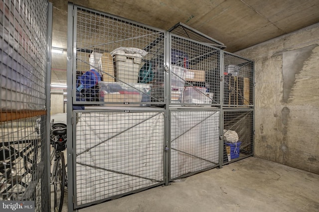 view of storage room