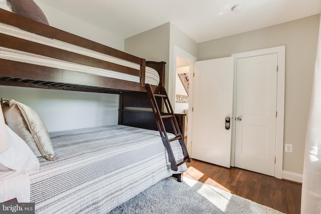 bedroom featuring light hardwood / wood-style flooring