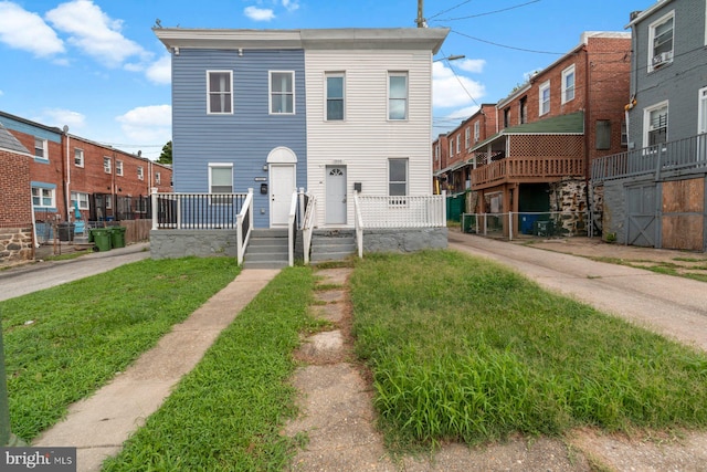 view of property featuring a deck