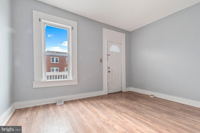 entryway featuring light hardwood / wood-style floors