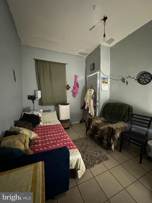 view of tiled bedroom