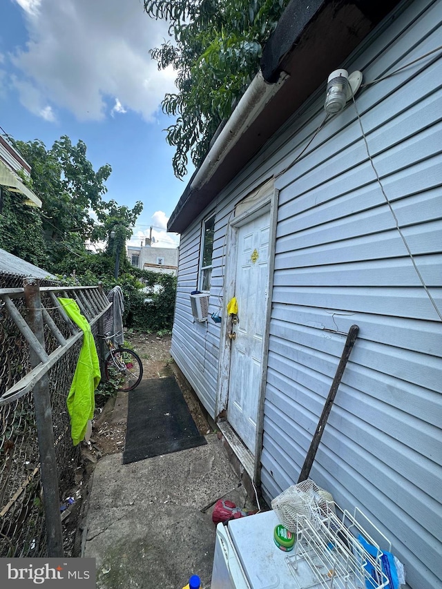 view of property exterior with cooling unit