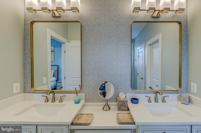 bathroom with vanity