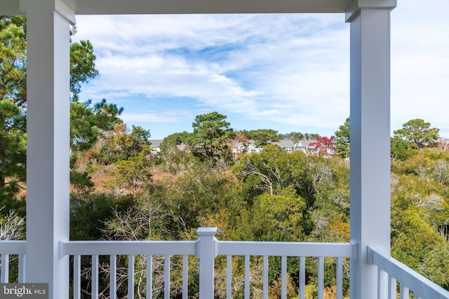 view of balcony