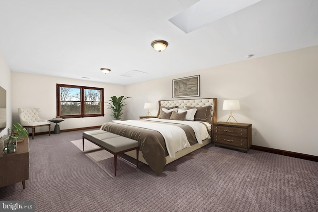 bedroom featuring carpet