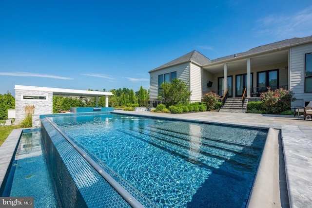 view of pool with a patio area