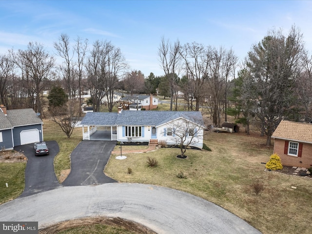 birds eye view of property