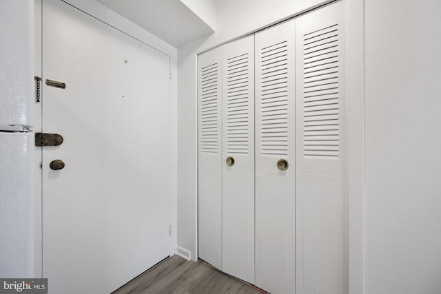 interior space with light wood finished floors