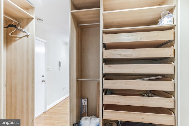 interior space featuring light wood-style flooring