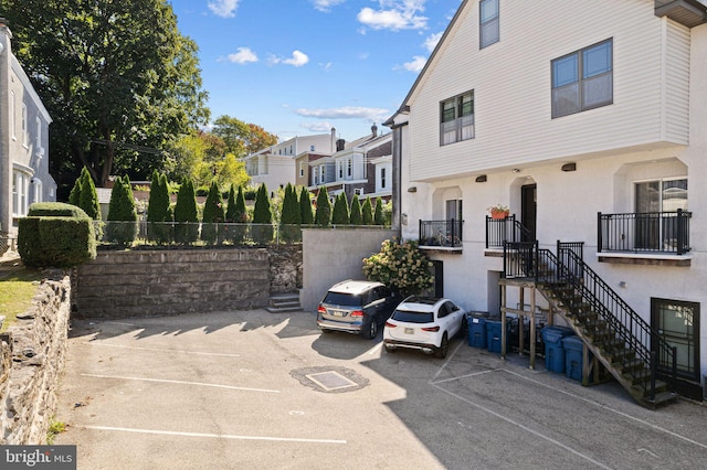 view of vehicle parking