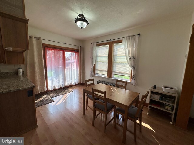 dining area featuring hardwood / wood-style floors