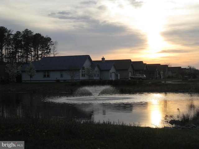 view of water feature