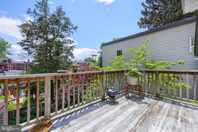 view of wooden terrace