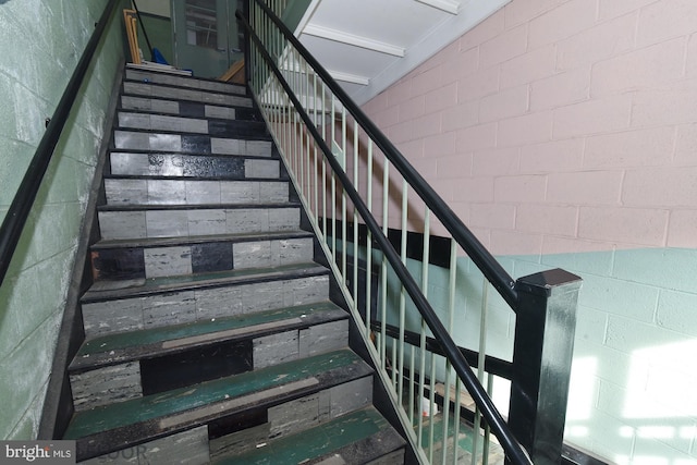 view of staircase