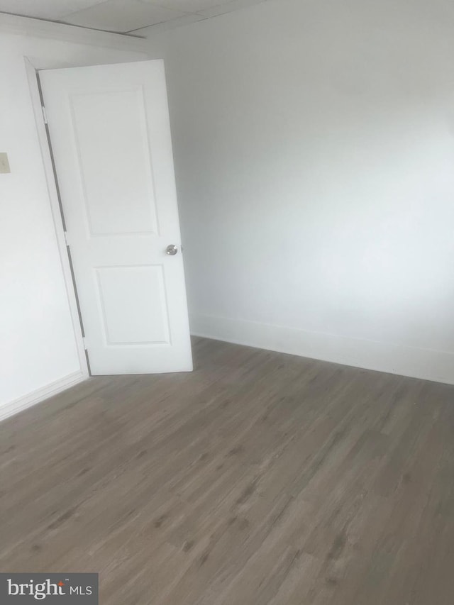 empty room featuring hardwood / wood-style floors