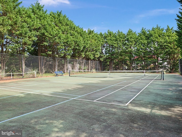 view of tennis court