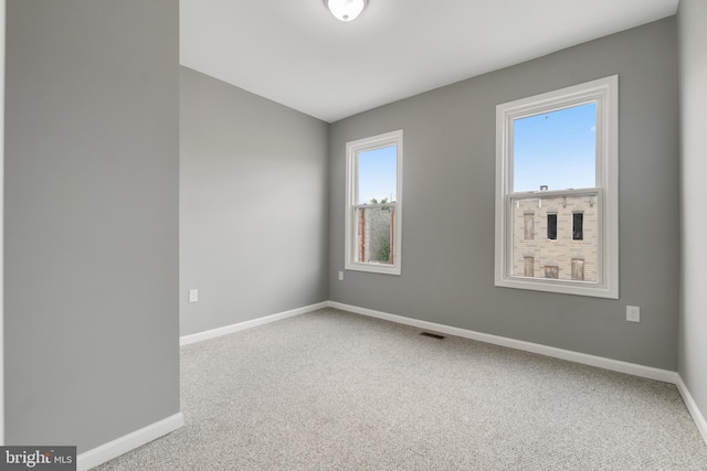 view of carpeted empty room