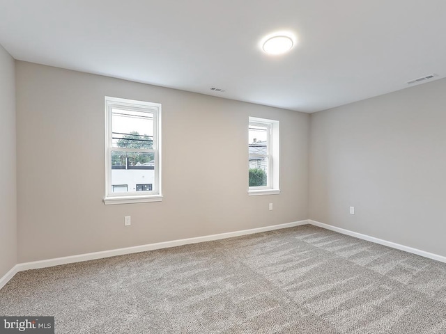 view of carpeted empty room