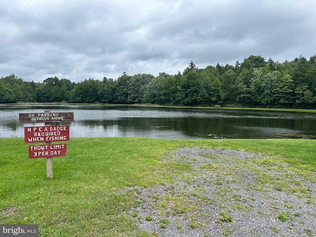 property view of water