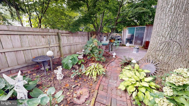 view of yard featuring a patio