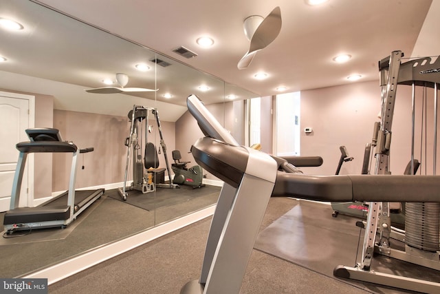 view of exercise room