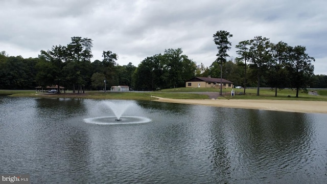 view of water feature