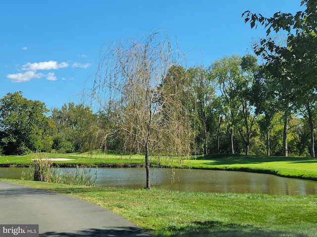 view of water feature