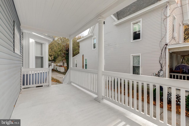 view of patio / terrace featuring covered porch