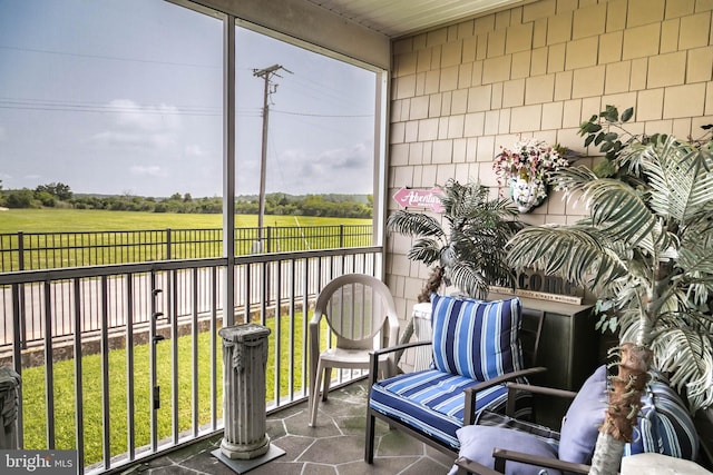 view of sunroom