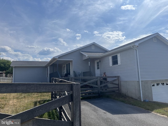 view of ranch-style home