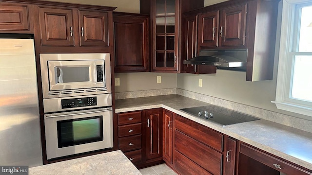 kitchen featuring appliances with stainless steel finishes