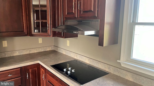 kitchen featuring black electric stovetop