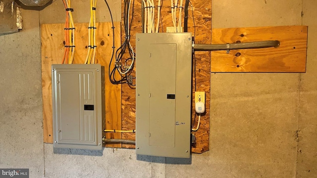 utility room featuring electric panel